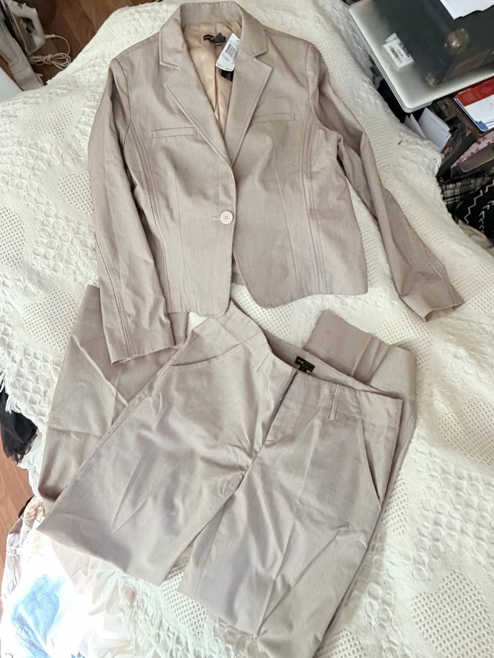 Y2K structured blazer and trousers set